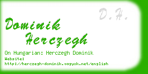 dominik herczegh business card